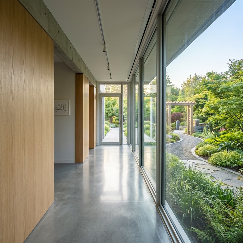 Minimalist modern hallway representing clarity and direction